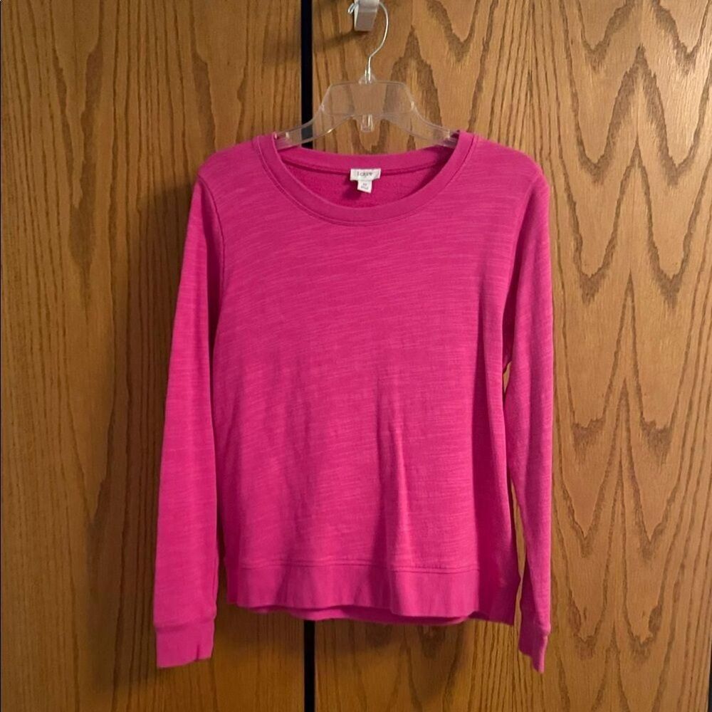 J. Crew Vibrant Pink Crewneck Top